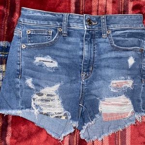 High Waisted American Flag Pocket Shorts